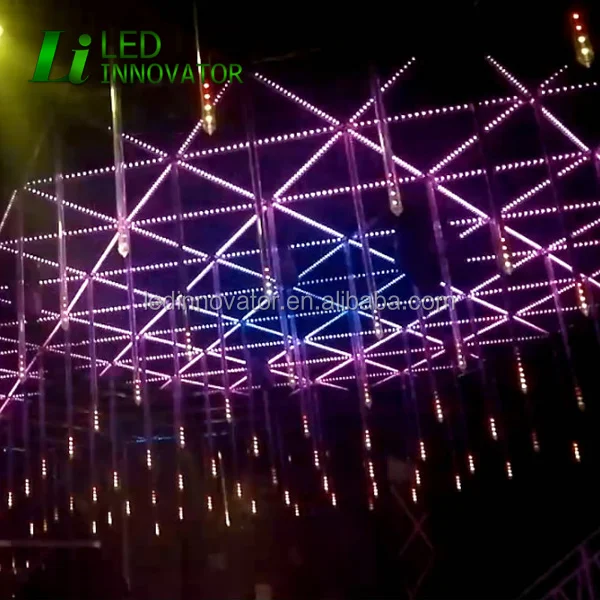 
Night club LED lighting vertical dmx 3d tube for night club decoration 