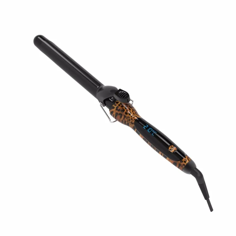 Professional PTC heater LCD display salon Auto shut off  hair curler wand negative ion curling