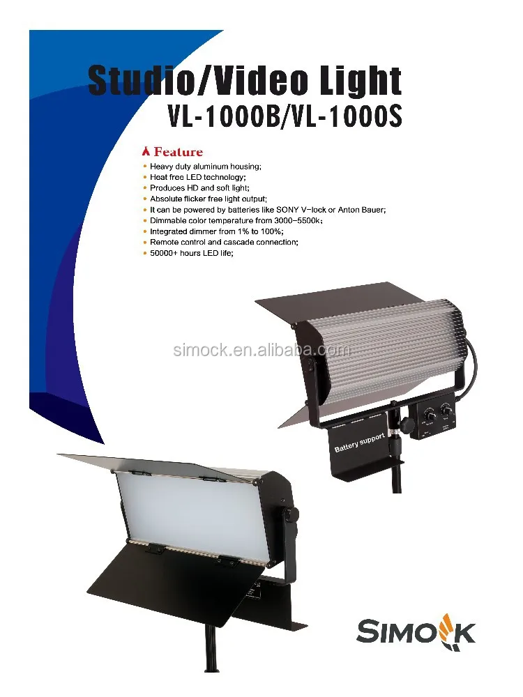 Bi-color LED Photo Video Light Aluminum CRI 90+