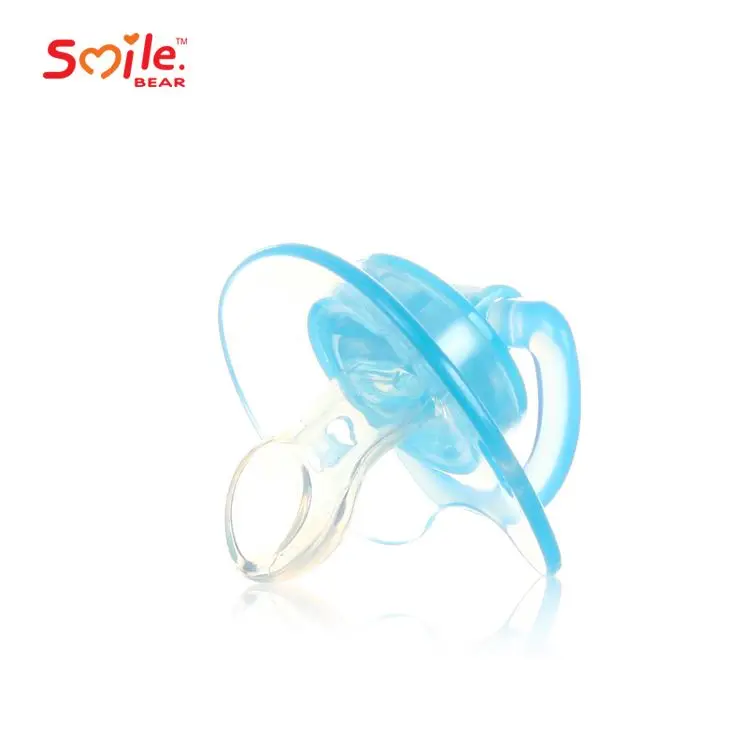
Smile Bear Wholesale Food Grade Silicone Flat Duck Mouth Design Baby Pacifier 