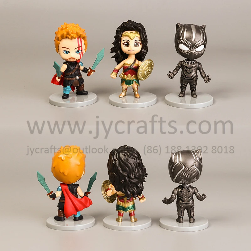 
Hotsale Marvel Superheros 3.9 inch figure toy for decoration- Wonder woman, Black Panther, Hulk 