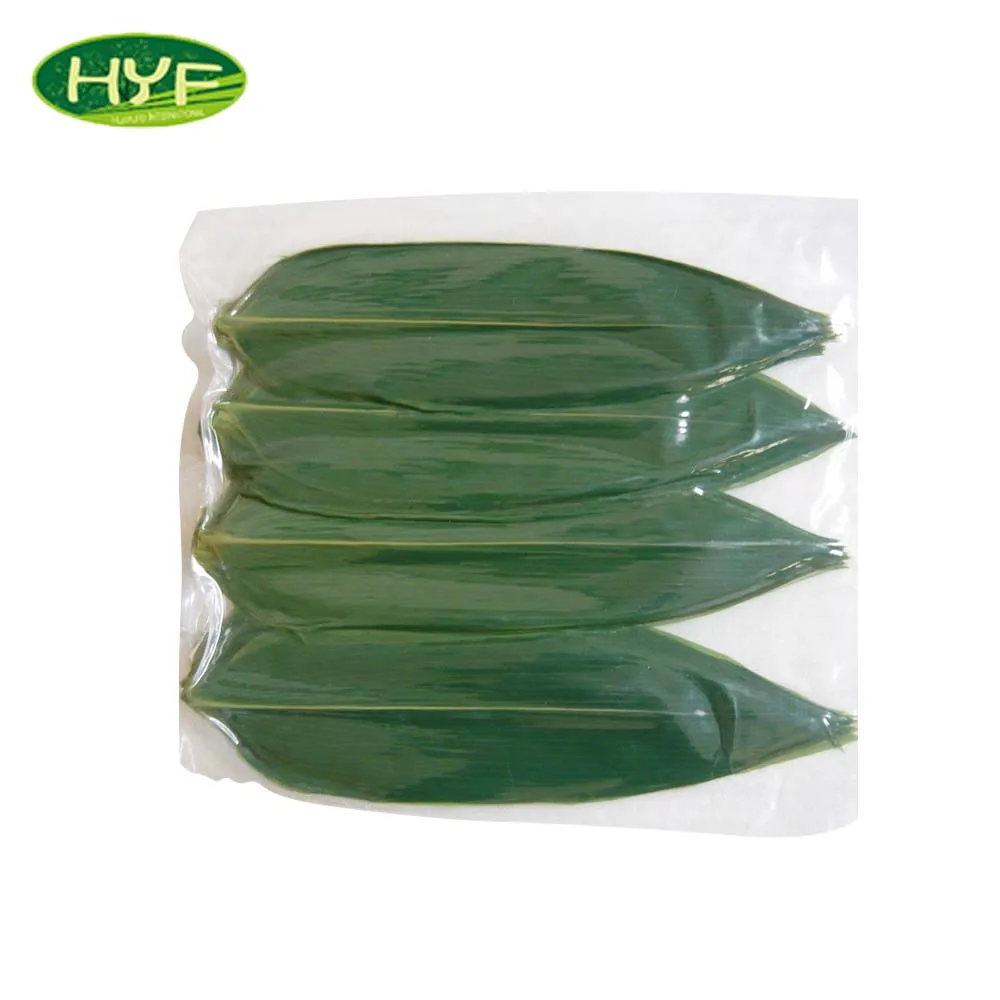 
June New Product 2021Free Sample Vacuum-Packed Fresh Bamboo Leaves Sushi Plate Decorations 100pcs pack 