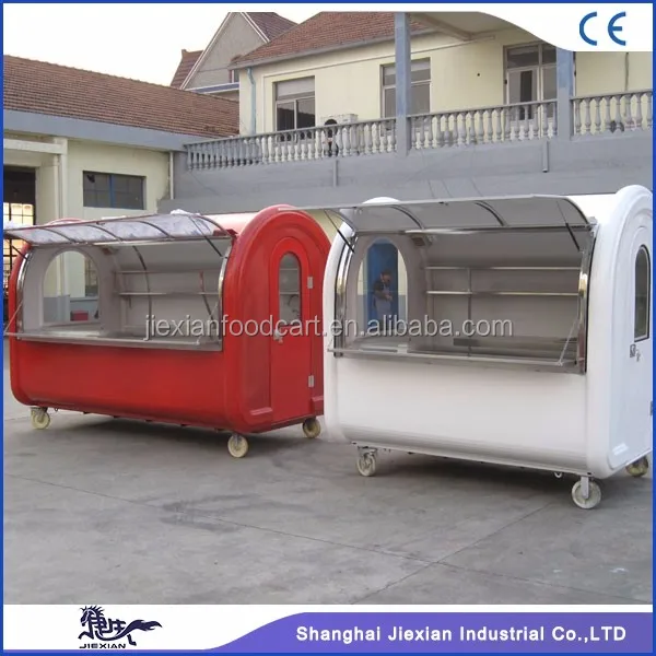 JX-FR280A Outdoor mobile food trolley carts for sale