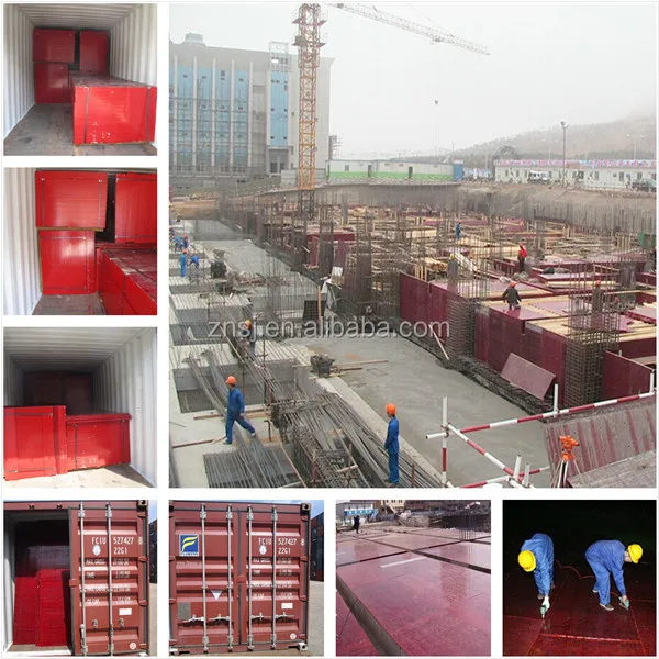 high strength 9mm construction form laminated plywood sheet