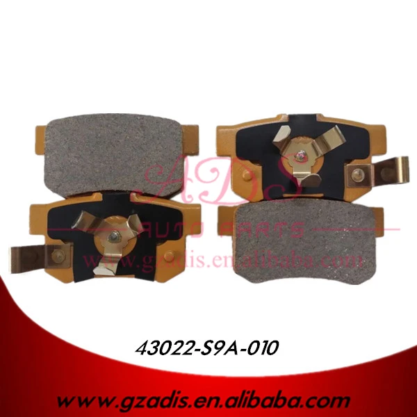 для re2/re4/crv запасные части японских автомобилей задние дисковые тормозные колодки для honda автомобили oem: 43022-s9a-010