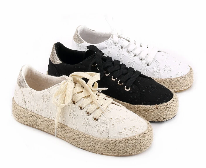 Обувь из пеньковой веревки для женщин, эспадрильи, спортивная обувь для бега, повседневная обувь