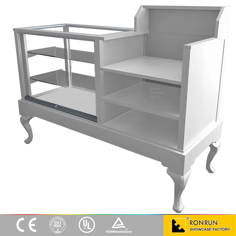 RCD0886 Queen Anne Half Vision Register Stand Cash Wrap and retail store furniture