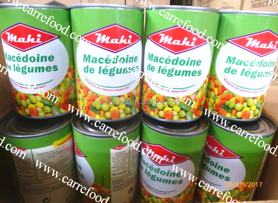 Mixed vegetables 425g for Macedoine To Nigeria market from carrefood