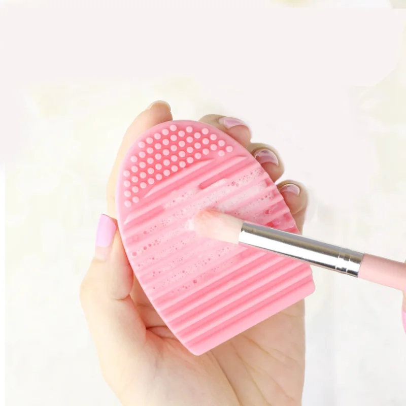 FY067 high quality Silicone Makeup Brush Cleaner Washing Scrubber Board Cosmetic Mat Pad Cleaning Tools brushes clean