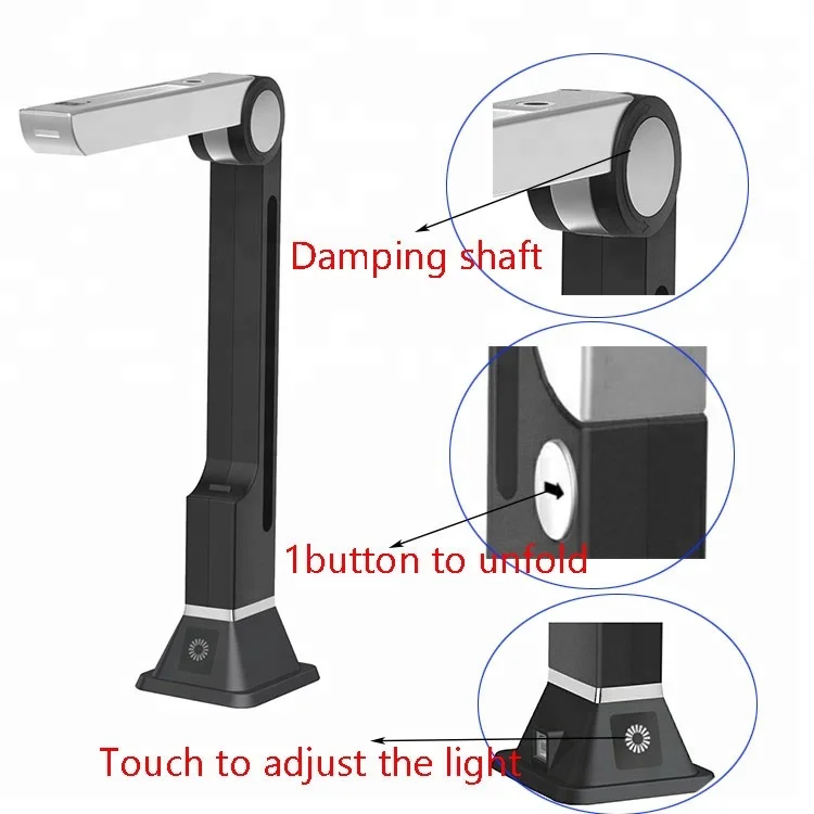 OEM Manufacturer Portable OCR A4 A5 Document Camera USB Doc Scanner