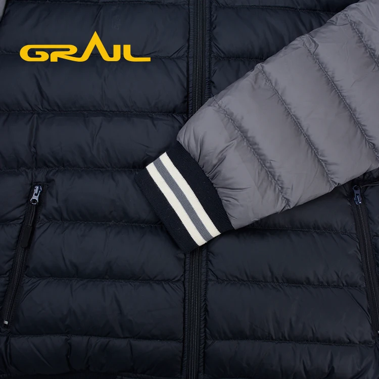 Online shopping soft warm european nylon foldable down jacket for men clothing