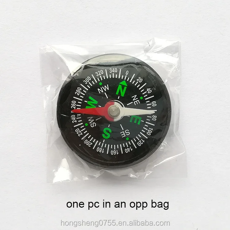 
Hot selling 30mm Round Shape Plastic Mini Pocket Compass for Kids 