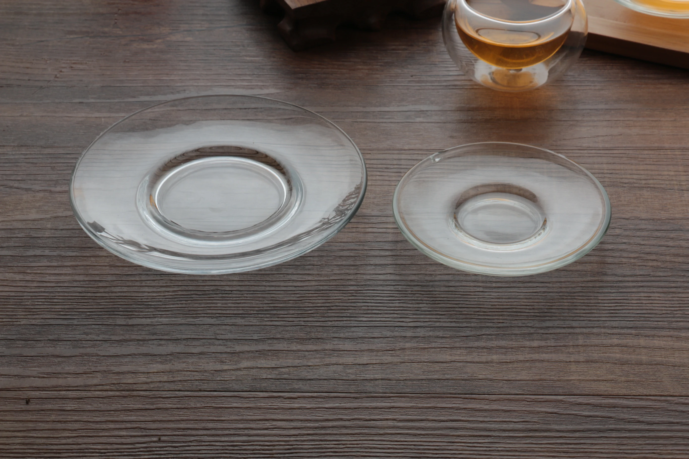 
9cm Diameter Glass Tea Cup Saucer Coffee Mug Saucer 