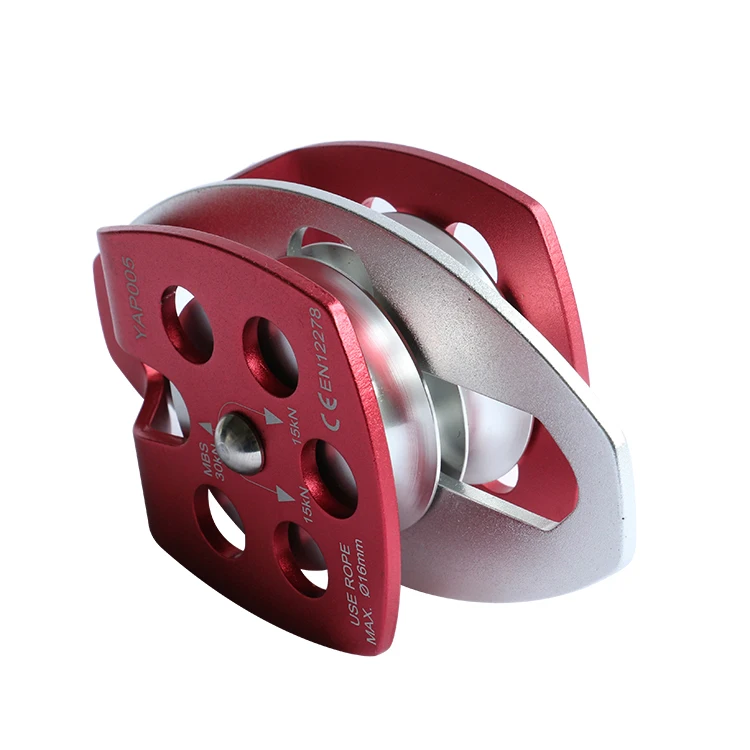 Custom anodized stainless steel  big double wheel pulley