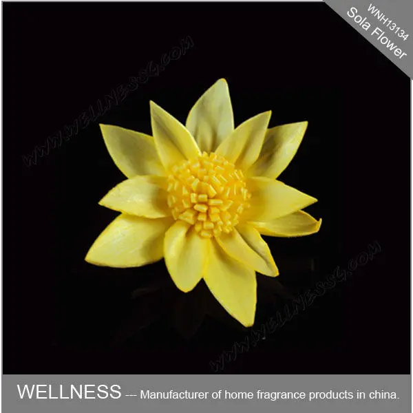 ручной работы сола цветочная для диффузора в желтый