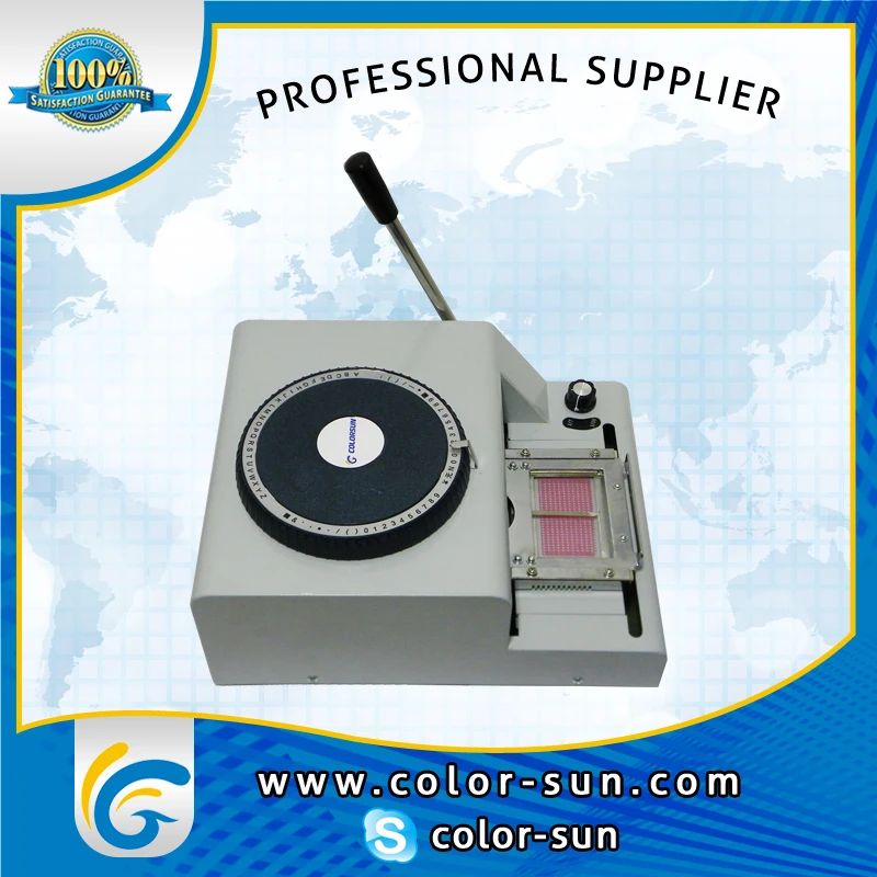 pvc card embossing machine