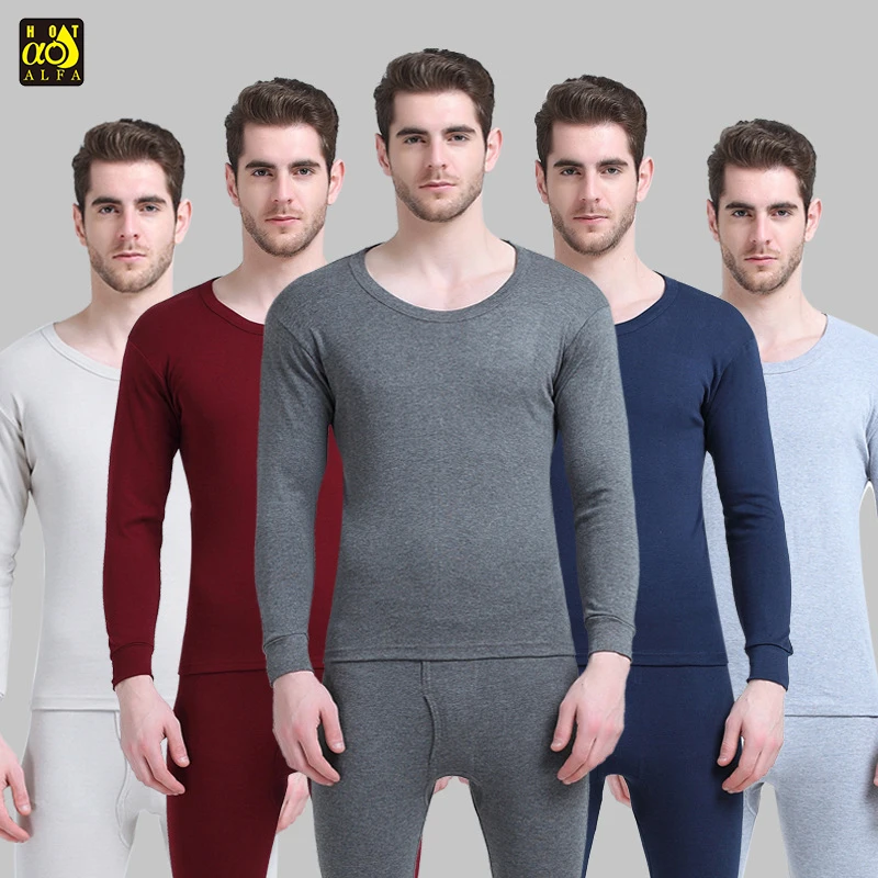 
Seamless Black Slim Shapewear Mens Thick Long Sleeved Heated Thermal Underwear 