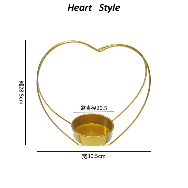 Hengcool Metal Holder For Flowers Home Party Wedding Decoration Metal Flower Basket Flowers Shelf