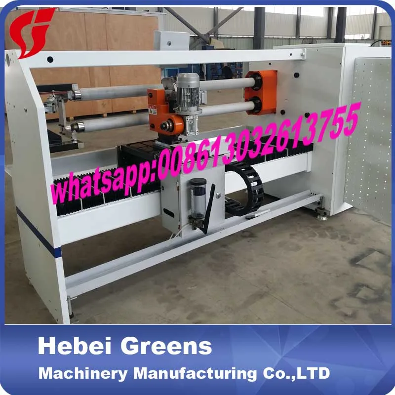 Best quality Servo control double shaft auto paper roll cutting machine for adhesive tape, bopp tape, masking tape