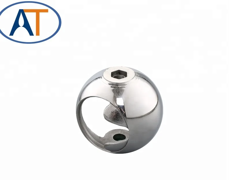 
Germany Standard stainless steel straight through elbow semi balls for alloy valve ball 