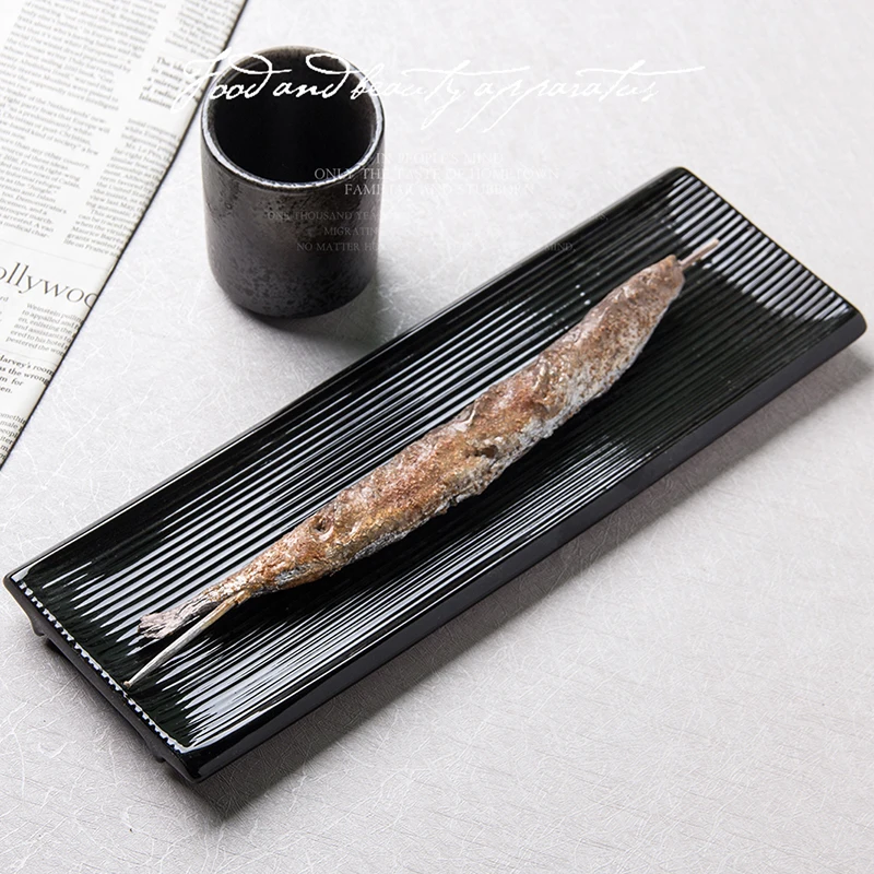 Restaurant/home/hotel ceramic dinnerware plate tableware use matte glazed plate japanese style porcelain serving tray set