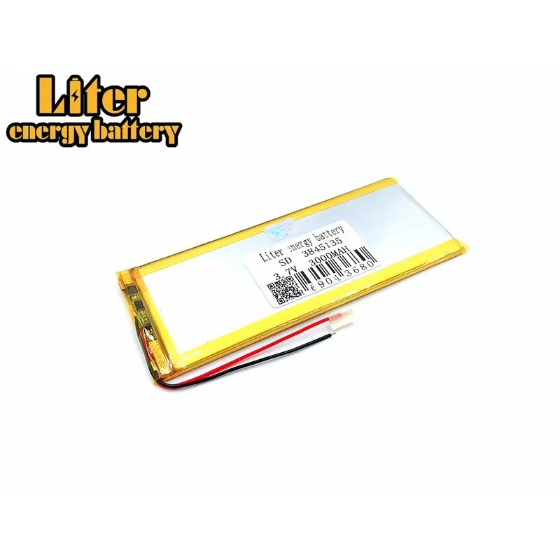 Аккумулятор для планшетного ПК, литий-полимерный аккумулятор большой емкости, 3845135, 4045135, GPS, 3,7 в, 3000 мАч
