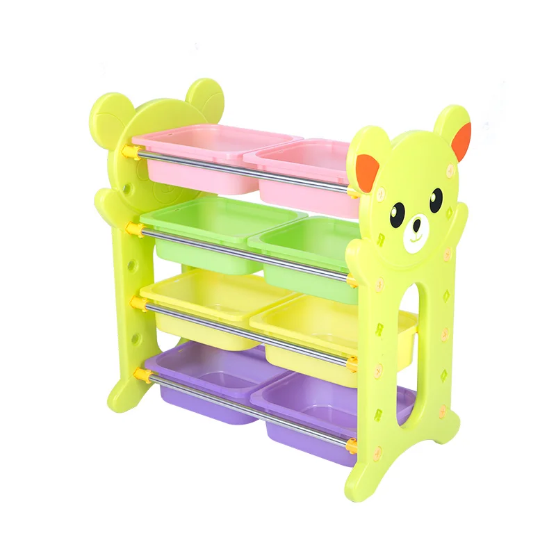 Bear kids plastic toy storage cabinet/children toys storage cabinets/kindergarten furniture QC-04026