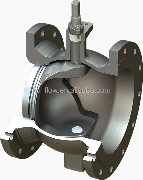 ss316 ss304 flanged pneumatic actuator V port ball valve