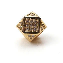 High quality fashion antique brass jewelry custom logo european sterling silver beads large hole beads charm bead