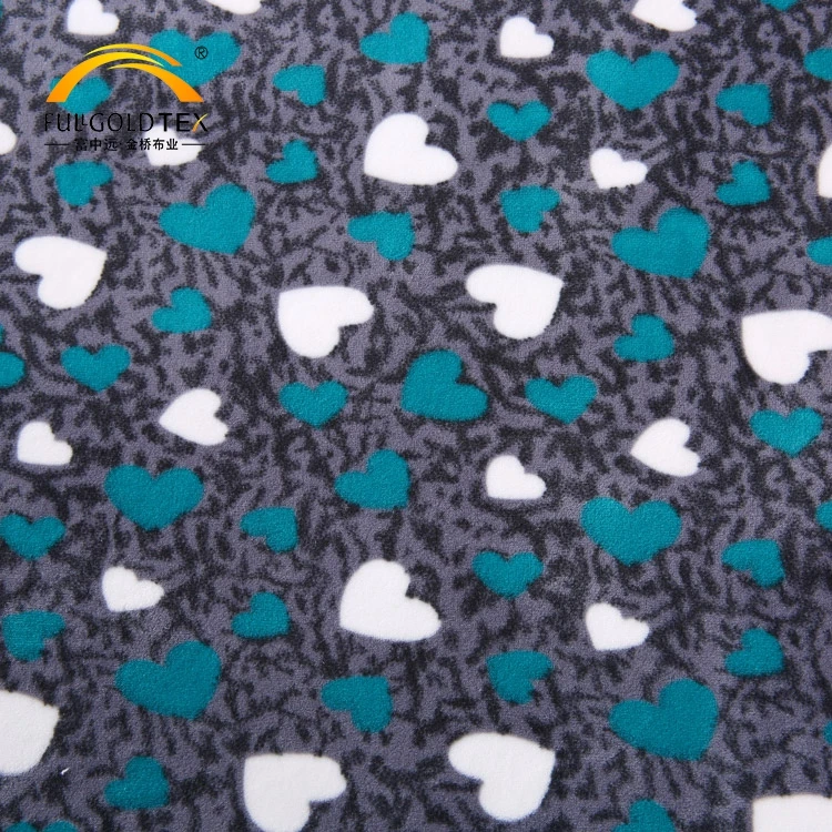 China wholesale custom thick super soft touch printing velvet upholstery bed sheet velour spandex fabric