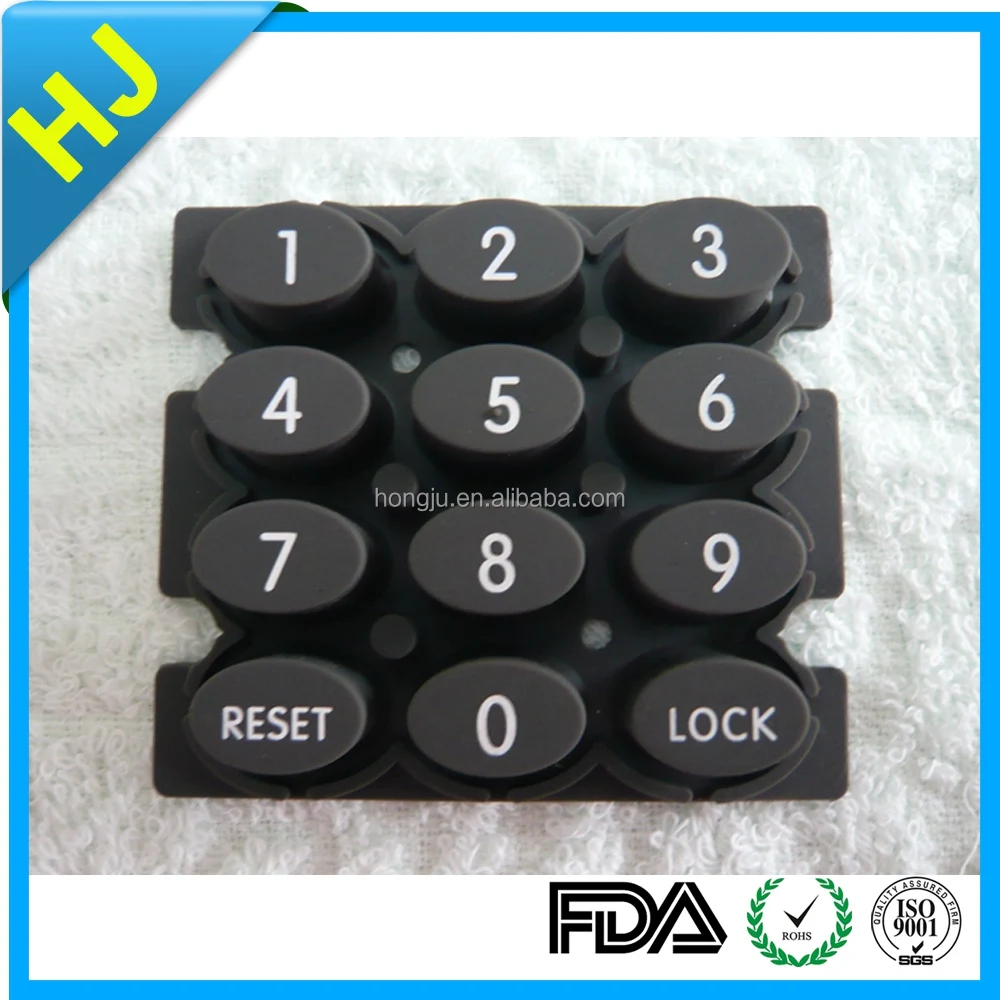 Supply all kinds of Silicone keypad with crystal cap с лучшим выбором