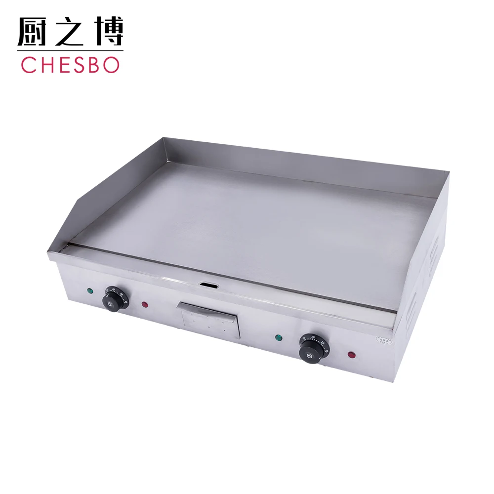 Factory wholesale Stainless steel induction griddle cooker flat cast bbq grill pan commercial grill griddle