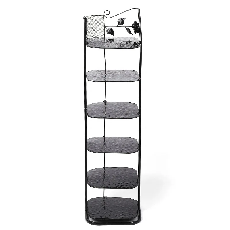 High quality metal slatwall shoe display shelf/shoe rack cabinet