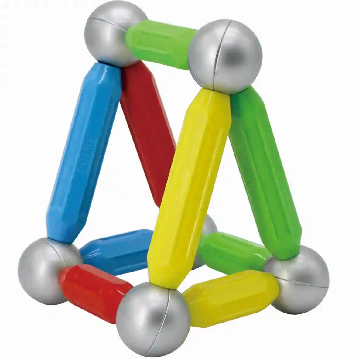 42PCS Colorful Magnetic wand Toy Funny Magnet Educational sticks and balls connect Toy  magnetic rod from China factory