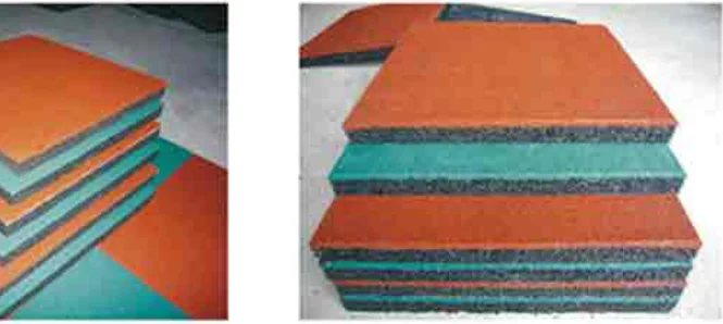 
KINPLAY BRAND Outdoor Rubber floor mat Playground tile 