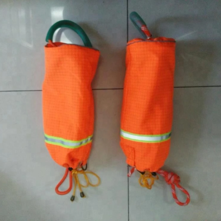 water rescue throwing floating rope bag