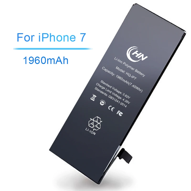 China factory HN wholesale battery for iphone 7 1960mAh replacement original battery for iphone