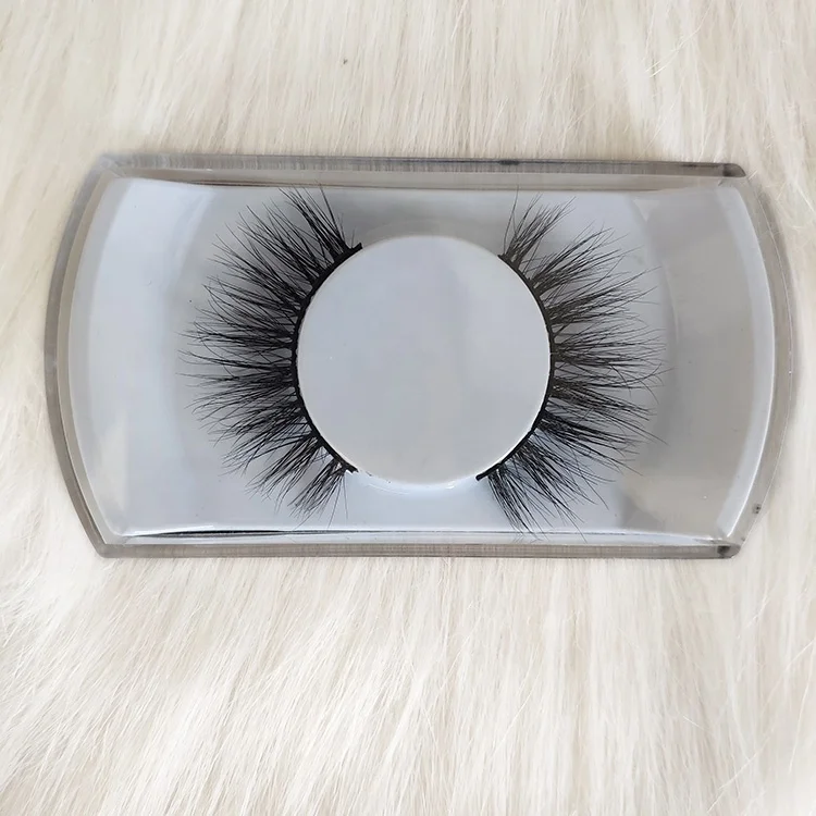 faux 3d mink lash clear stalk wholesale private label full strip short fur mink eyelashes natural look under eye lash