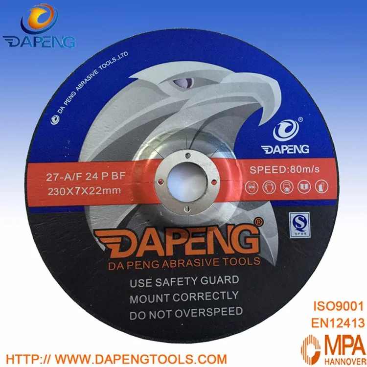 9inch 230*6*22 High quality grinding wheel for stone abrasive cutting disc