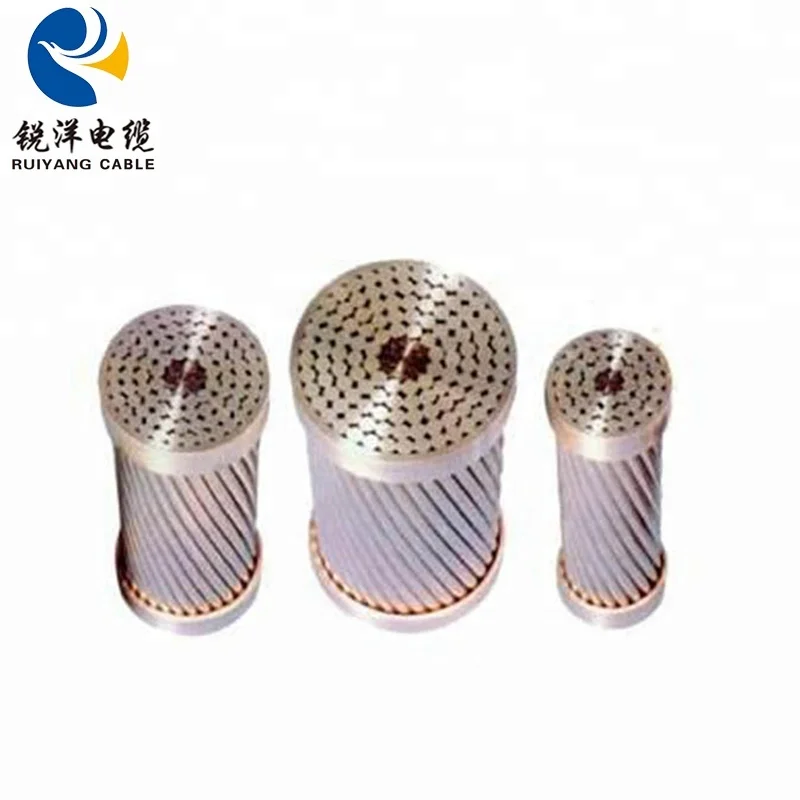 ACSR Cable Steel Core Aluminum Conductor Stranded Wire Used For Overhead