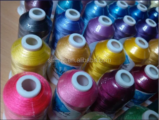 
Hot Selling 61 Brother Colors Polyester Embroidery Thread 120D/2 1000M Each for Brother Machine 