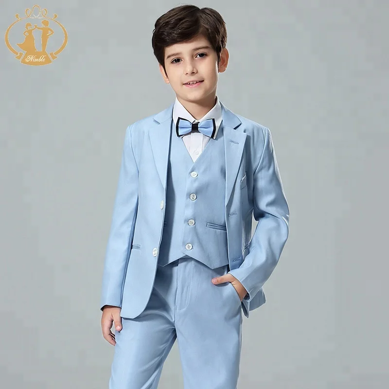 NEW ARRIVAL! 2020 Fashion Nimble Spring And Summer Formal  3 Pcs Kids Suit For Boys Wedding Suit