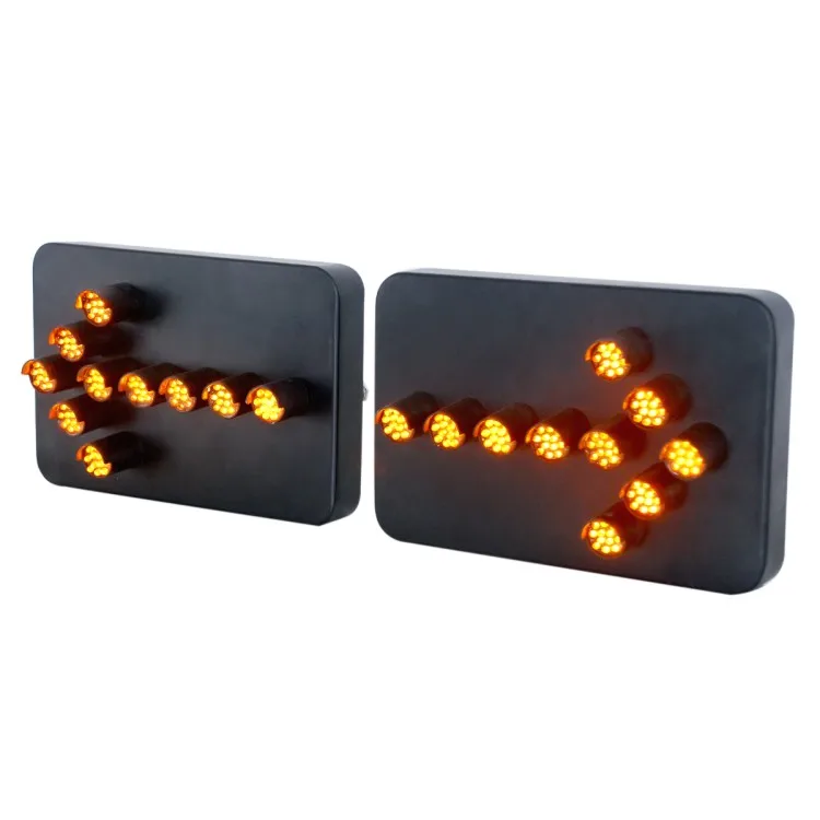 Электронные знаки, светодиодная мигающая стрелка для грузовика со стальным основанием