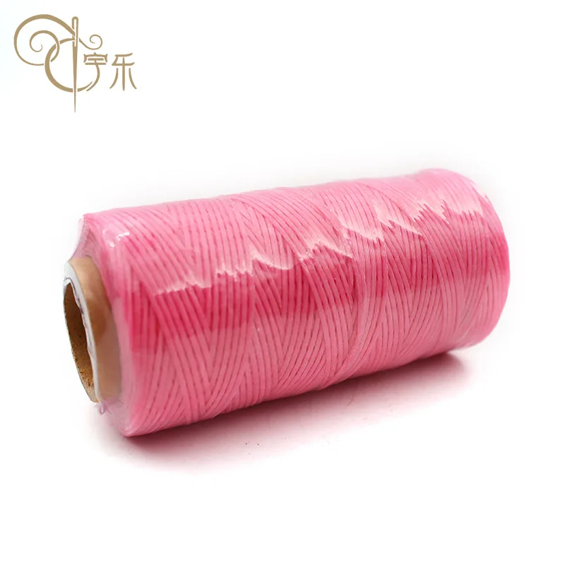 150D/16 Manufacturer Wholesale Leather Sewing Polyester High Strength Braid Flat Wax Thread
