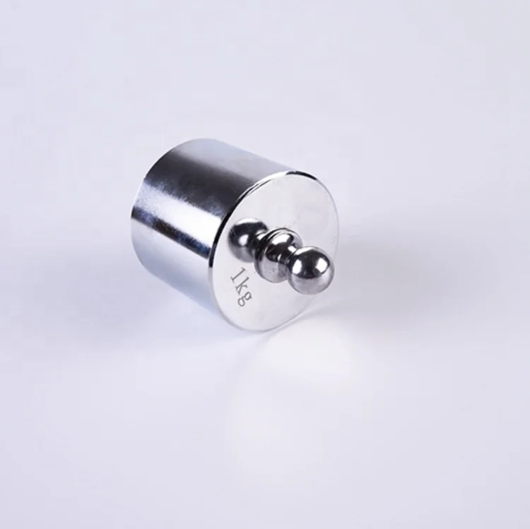 M2 class 1kg standard steel chrome plating balance scale calibration weights