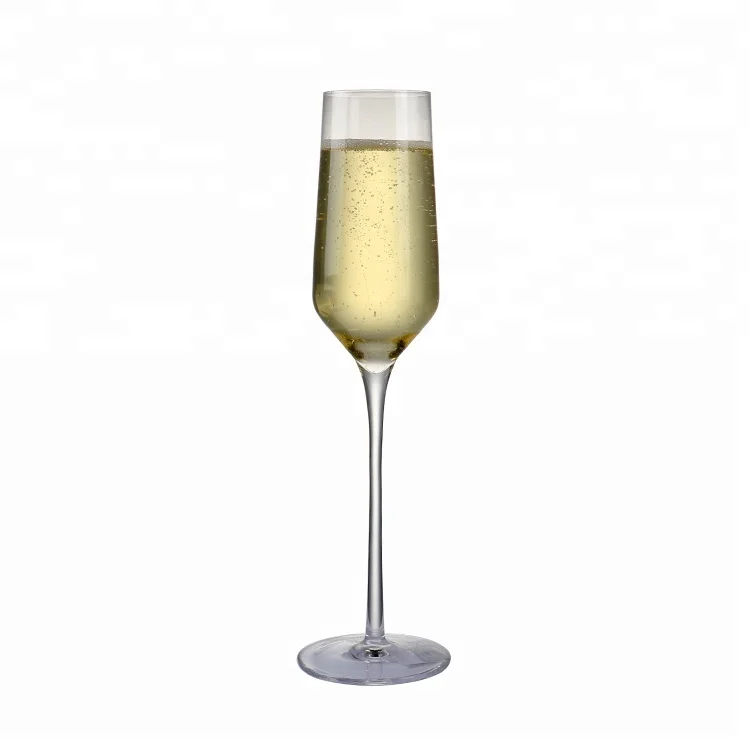 New design special celebrations hand blown crystal champagne glass