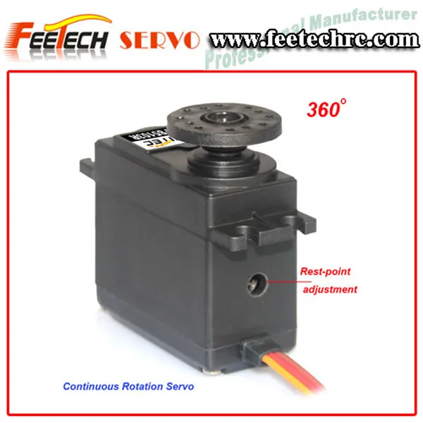 fs5113r 13kg крутящий момент стандартный металлический передач 360 вращения степени сервопривода