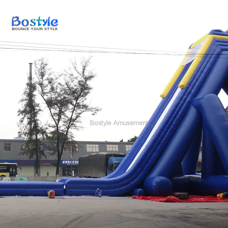 15m tall inflatable giant slide large inflatable hippo water slide for sale