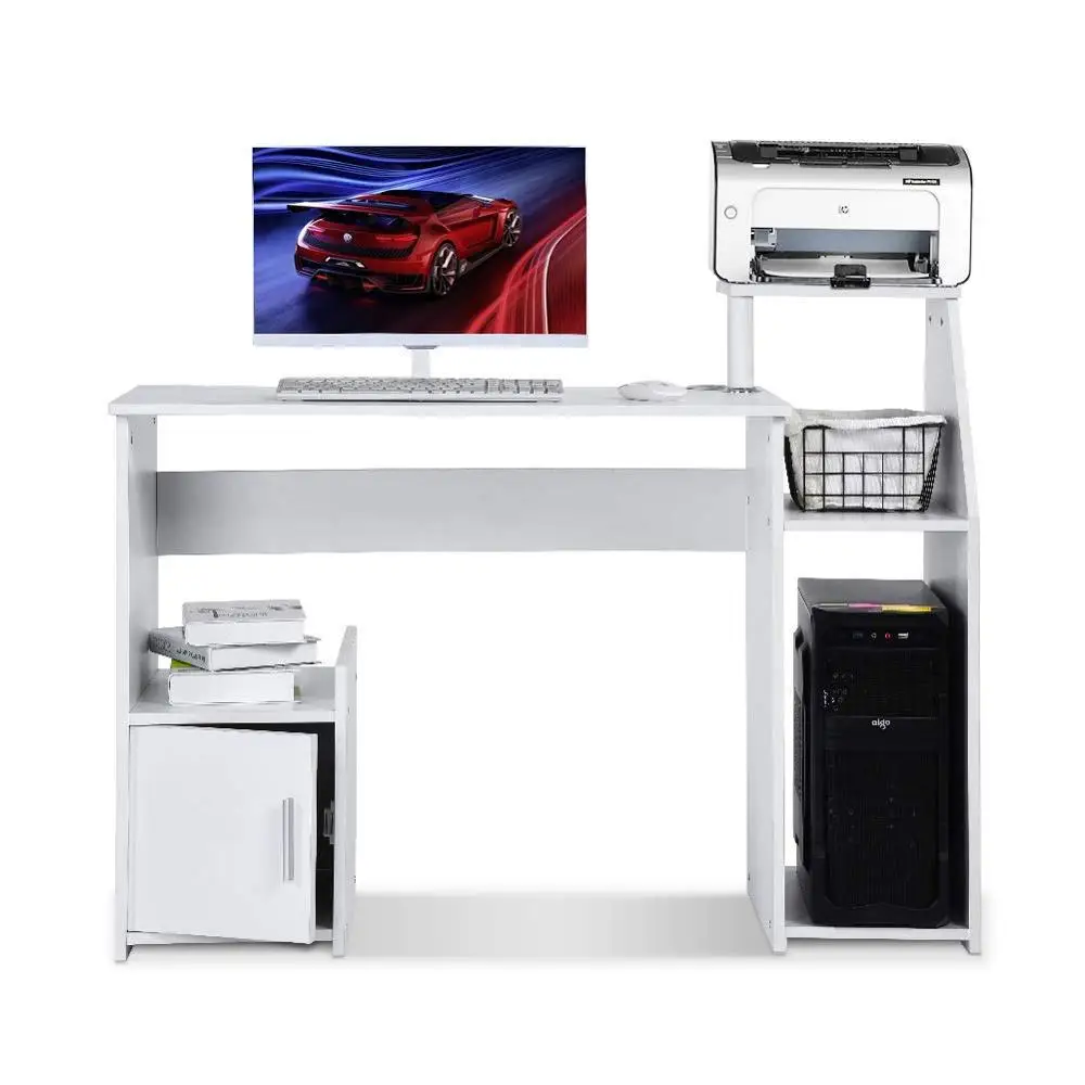 
Computer Desk With Host Drawer And Printer Shelf For Home Office PC Table Workstation 