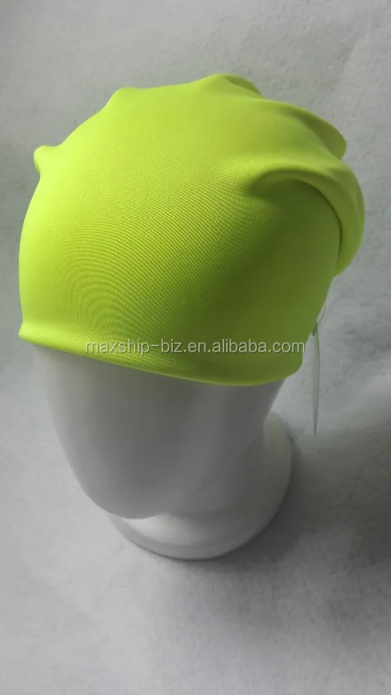 neon polyester unisex slouch beanie hat